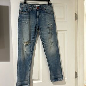 ZaraWomen jeans size 2 blue 99 cotton 1 elastic  new